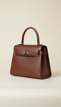 Top-Handle Bag in Italian Leather