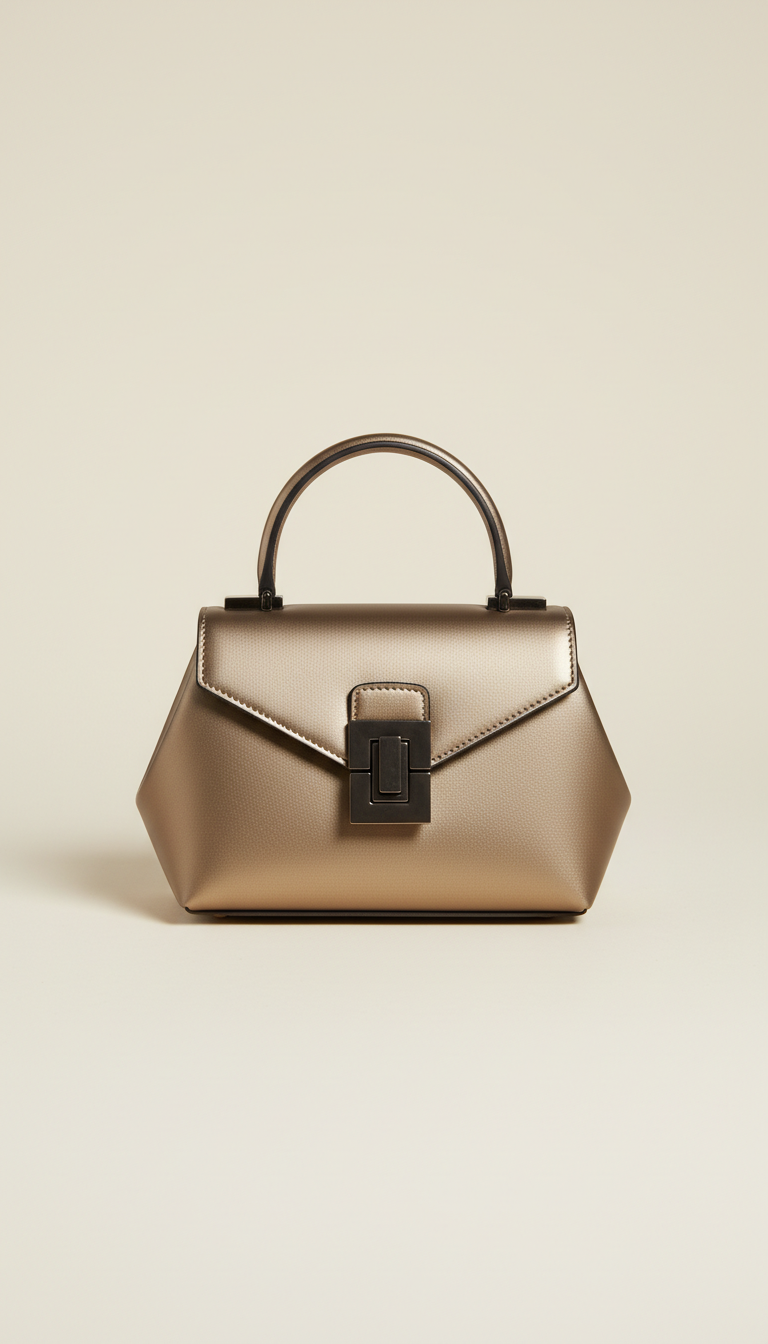 Structured Tote in Full-Grain Leather